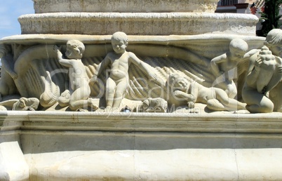 détails fontaine a Séville
