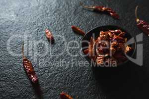 Chili pepper in bowl