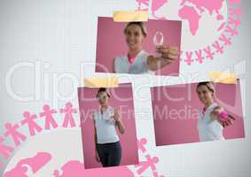 World Breast Cancer Awareness Photo Collage