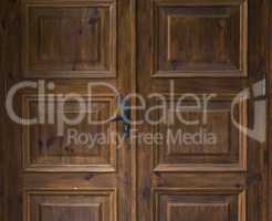 brown entrance wooden door
