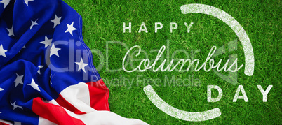 Composite image of wish for colombus day