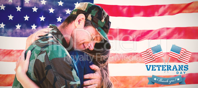 Composite image of logo for veterans day in america