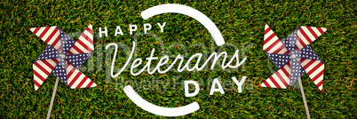 Composite image of logo for veterans day in america