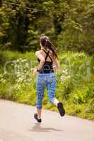 Woman jogging in the park