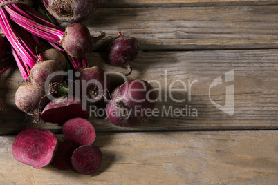 Beetroot on wooden table