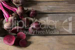 Beetroot on wooden table
