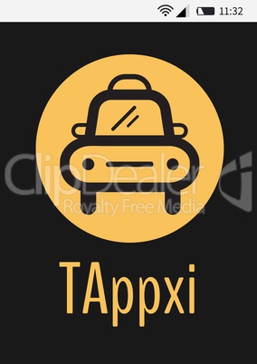 Taxi App interface