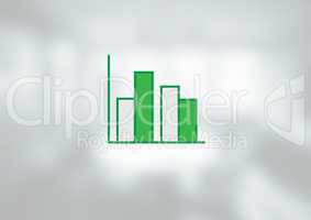 Bar chart with bright background