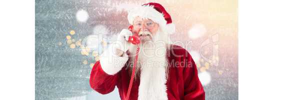 Santa with sparkling lights bokeh background_Santa with sparkling lights bokeh background_0054