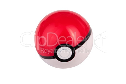 plastic game toy ball isolated