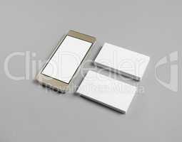 Smartphone, business cards