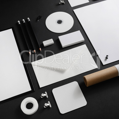 Blank stationery elements