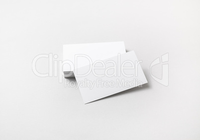 Blank business cards