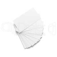 White business cards