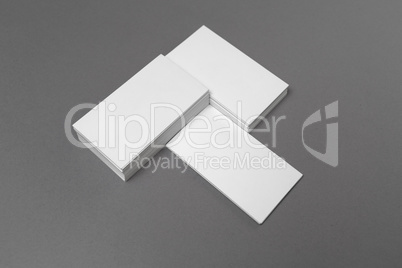 White business cards