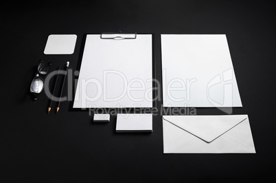 Blank corporate stationery