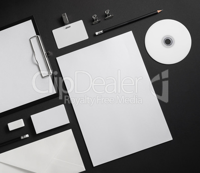 Blank business stationery