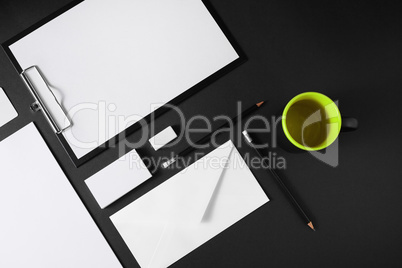 Blank corporate stationery