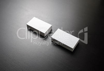 White business cards