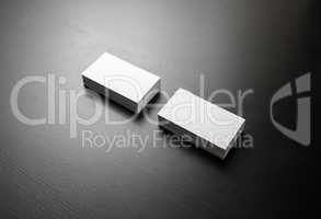 White business cards