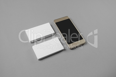 Smartphone and business cards