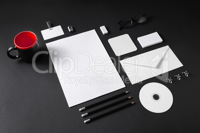 White stationery mock-up