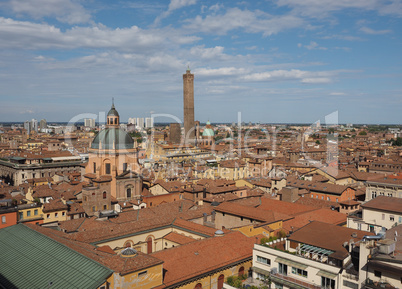 Aerial view of Bologna