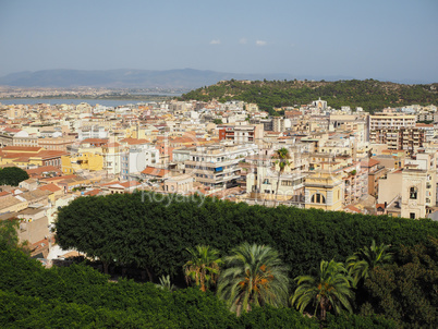 Aerial view of Cagliari