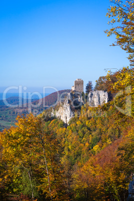 autumn at the castle Reussenstein