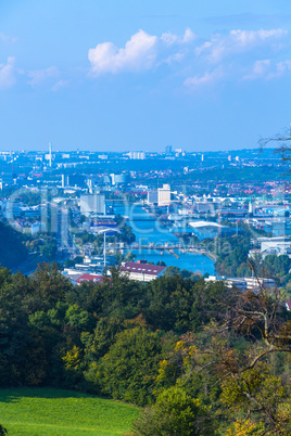 scenic view to the river Neckar