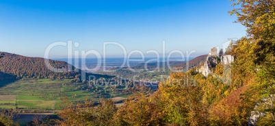 autumn panorama of the Suabian Alb