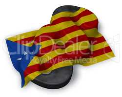 flagge von katalonien und paragraphsymbol