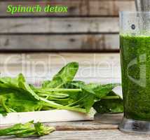 Detox drink made from spinach, cucumber, lime and avocado. Proper nutrition. DETOX drink made from green vegetables in a blender. COOKING PROCESS.