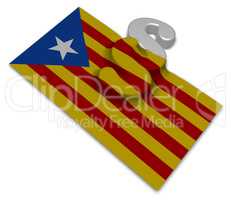 flagge von katalonien und paragraphsymbol
