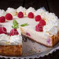 himbeer sahne torteraspberry cream cake