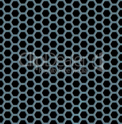 Hexagon metal background