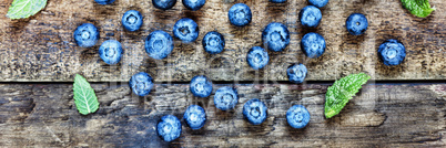Natural background. Food background. Blueberries ripe