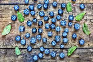 Natural background. Food background. Blueberries ripe