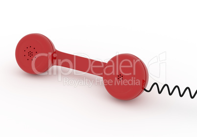 Red phone, contact or service concept