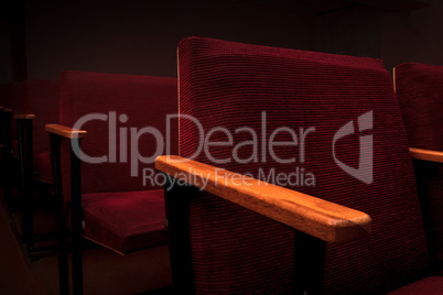 Armchairs in the cinema hall
