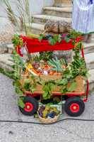 Decoration carriage in a small village Rust, in Austria