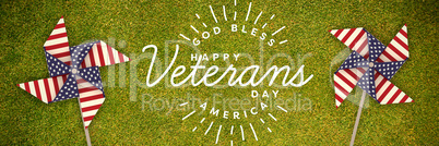 Composite image of logo for veterans day in america