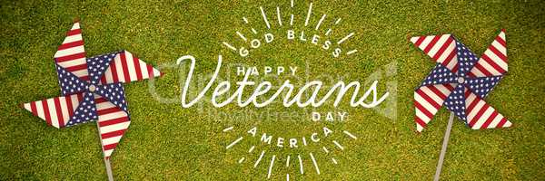 Composite image of logo for veterans day in america