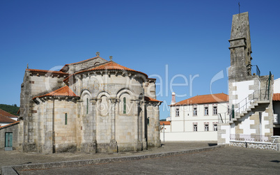 Romanische Kirche von Sao Pedro de Rates, Portugal, Europe