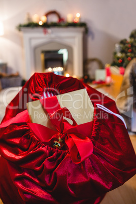 Christmas bag with presents