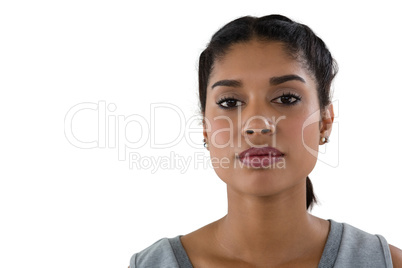 Close-up portrait of woman