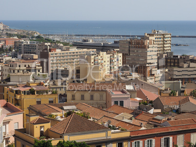 Aerial view of Cagliari