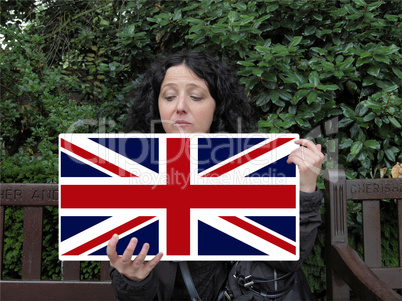 Girl with Union Jack