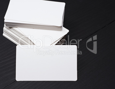 empty rectangular paper business card