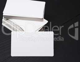 empty rectangular paper business card